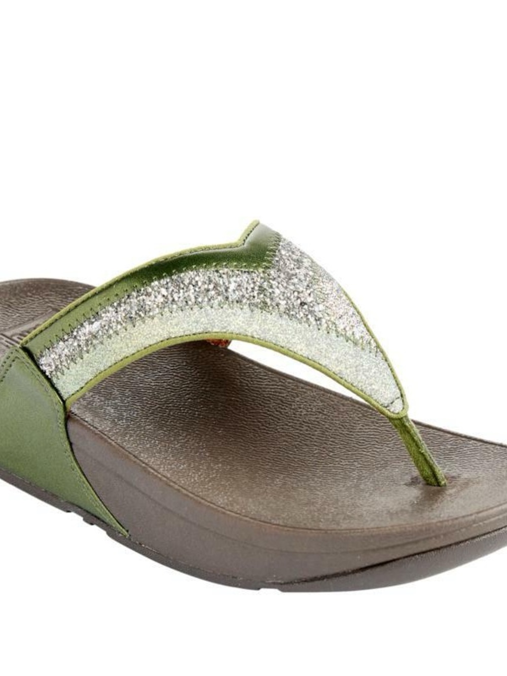 Like NEW❗️FitFlop Women's Lulu Glitter Toe-Thongs Sandal